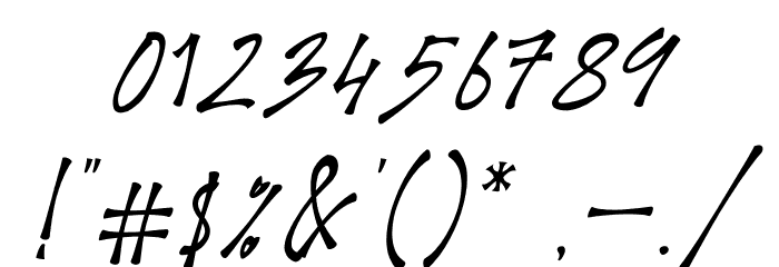Houthman Italic Font OTHER CHARS
