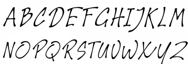 Houthman Italic 字体 大写