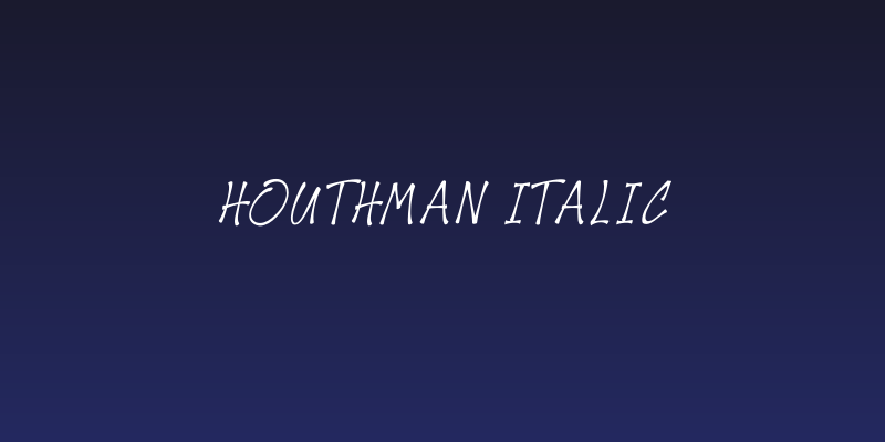 Houthman Italic Social Header