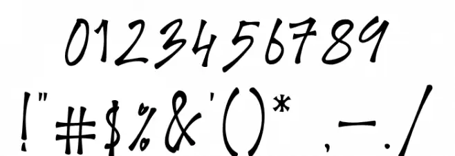 Houthman Font OTHER CHARS