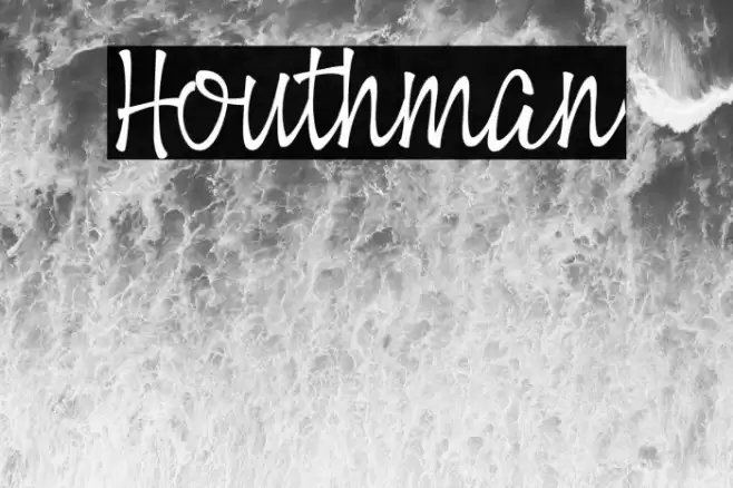 Houthman Font examples