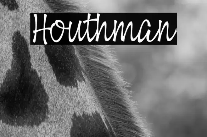 Houthman Font examples