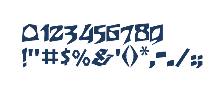 Houtsneeletter Regular Other Characters