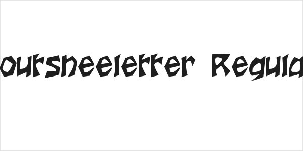 Houtsneeletter Regular Logo