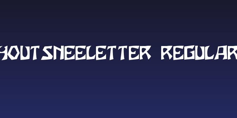 Houtsneeletter Regular Social Header