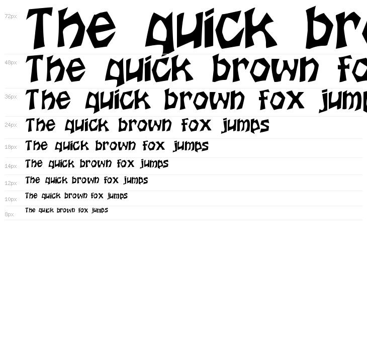 Houtsneeletter Regular Waterfall