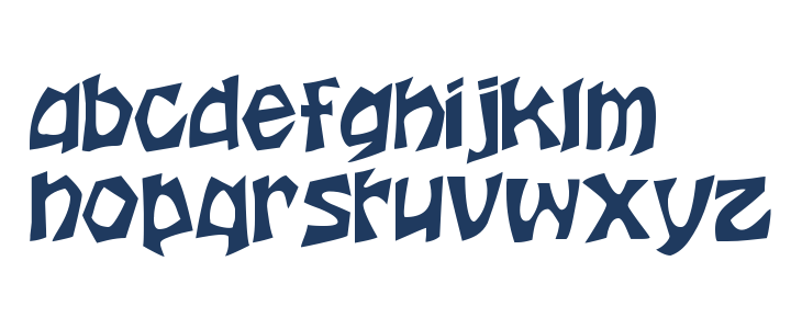 Houtsneeletter Regular Lowercase