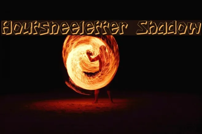 Houtsneeletter Shadow Example 1