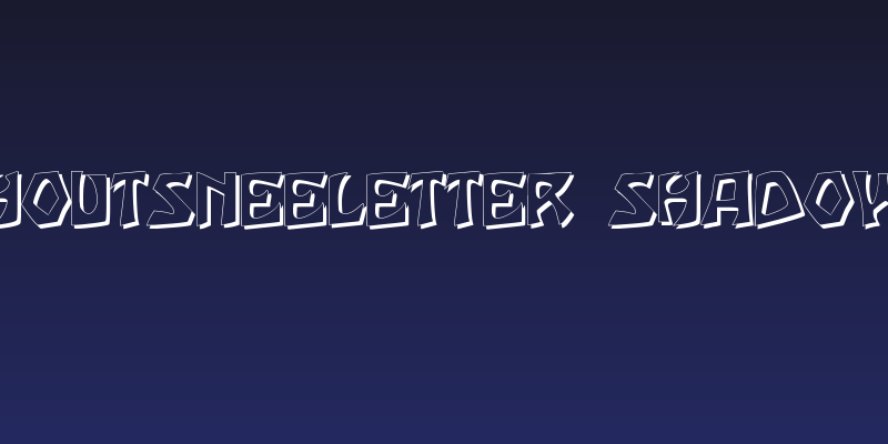Houtsneeletter Shadow Social Header