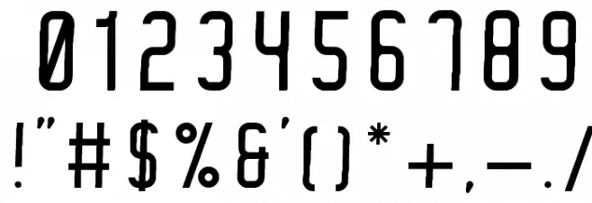 Hoven Regular Font OTHER CHARS