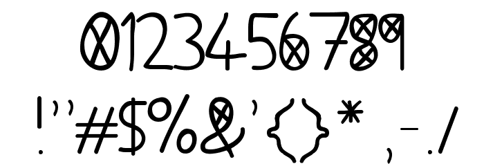How Dumb Was I Font OTHER CHARS