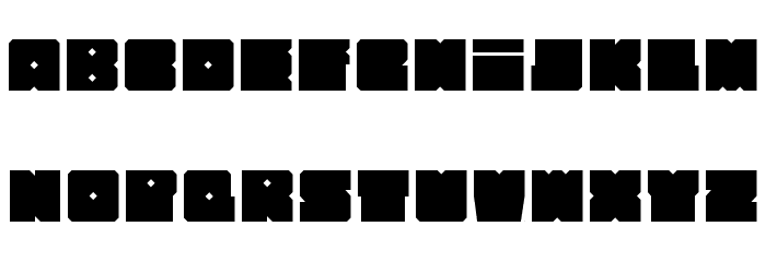How Square can you get? Font LOWERCASE