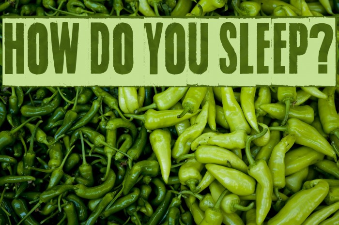 How do you sleep? Font examples
