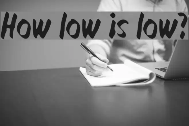 How low is low? Font examples