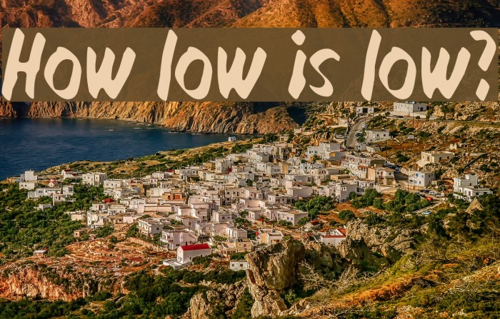 How low is low? फ़ॉन्ट examples