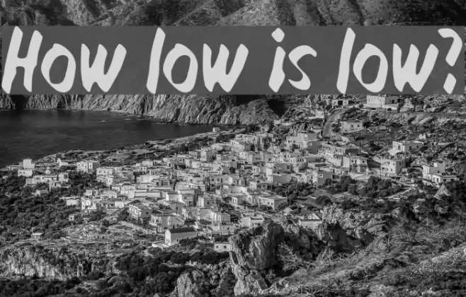 How low is low? फ़ॉन्ट examples