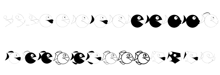 HowDrawAFish Font LOWERCASE