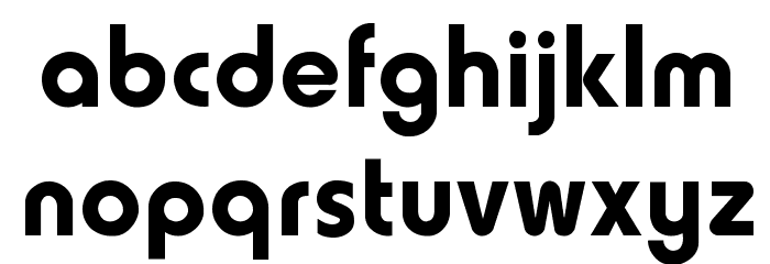 Howard-Fat Regular Font LOWERCASE
