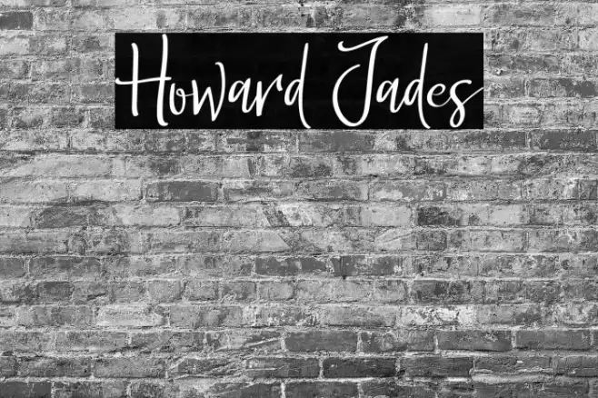 Howard Jades Font examples