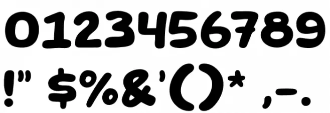 Howdy Comic Font OTHER CHARS