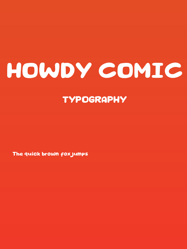 Howdy Comic Poster