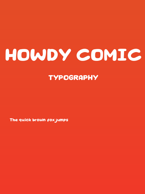 Howdy Comic Poster