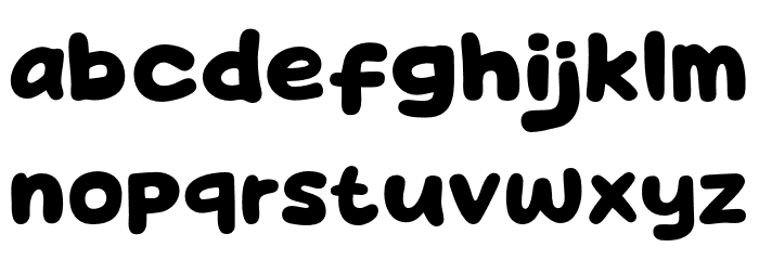 Howdy Comic Font LOWERCASE