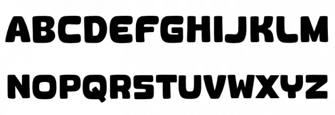 Howdy Duck Schriftart Groß