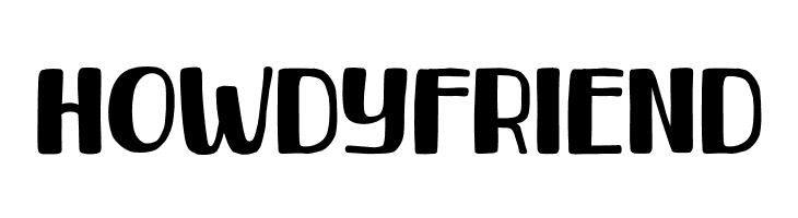 Howdy Friend  Fuentes Gratis Descargar