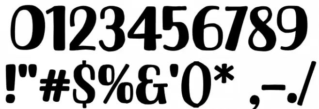 Howdy Friend Font OTHER CHARS