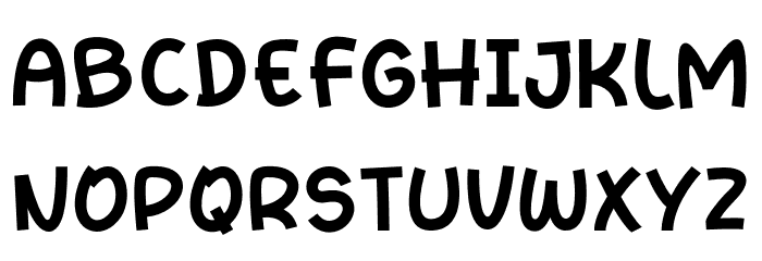 Howdy Frog Font UPPERCASE
