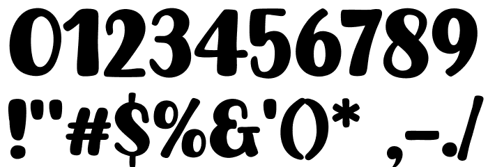 Howdy Lemon Font OTHER CHARS