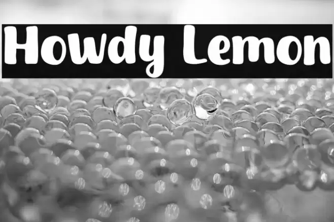 Howdy Lemon Font examples