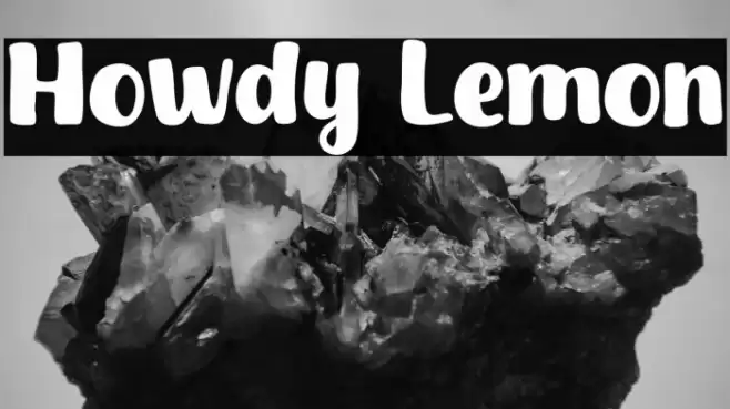 Howdy Lemon Font examples