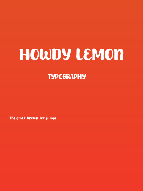 Howdy Lemon Poster