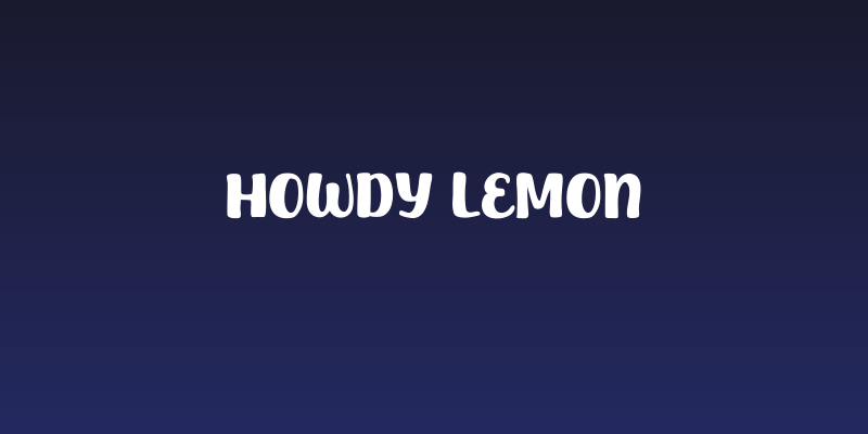 Howdy Lemon Social Header