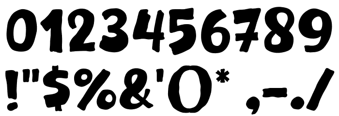 Howdy Monkey Font OTHER CHARS