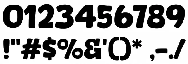 Howdy Party Font OTHER CHARS