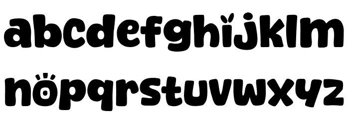 Howdy Party Font LOWERCASE