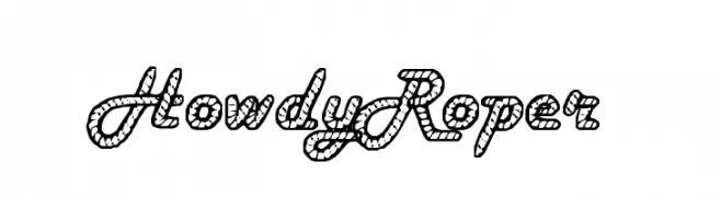 HowdyRoper  フリーフォントのダウンロード
