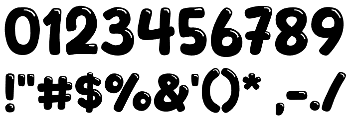 Howdybun Font Alte caractere