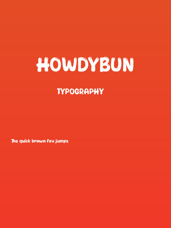 Howdybun Poster