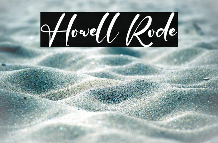 Howell Rode Example 1