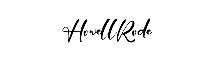 HowellRode  フリーフォントのダウンロード