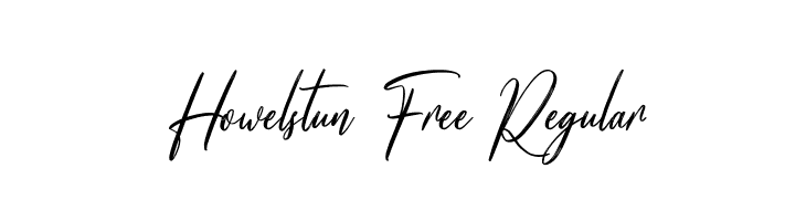 Howelstun Free Regular  les polices de caractères gratuit tlcharger