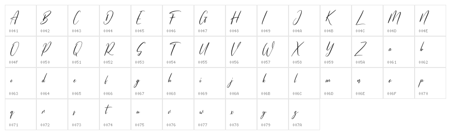 Howelstun Free Regular Character Map