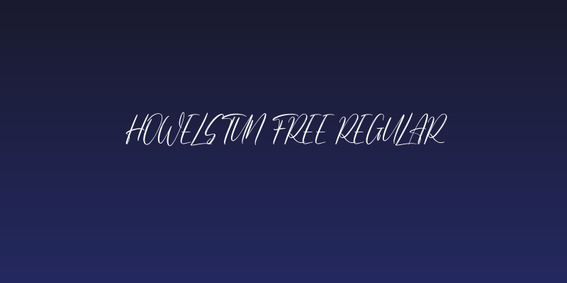 Howelstun Free Regular Social Header