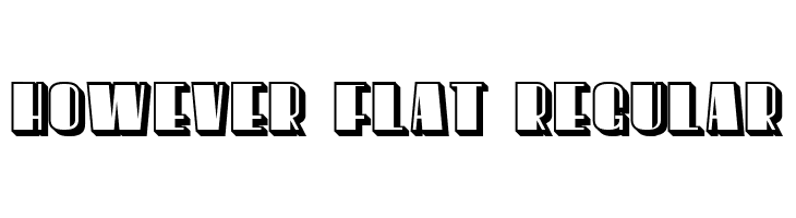 However Flat Regular  font caratteri gratis
