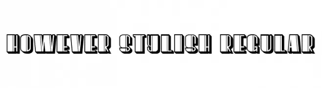 However Stylish Regular  Fuentes Gratis Descargar