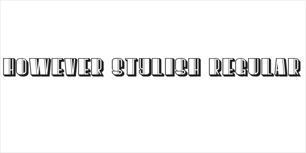 However Stylish Regular Logo